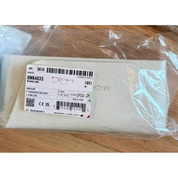 ОMICHAEL KORS AMBROSINEF TRANSPARENT MULBERRYL DEMO LENS - Picture 4 of 4